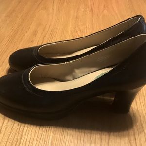 Womens Fitzwell black leather heels 8.5